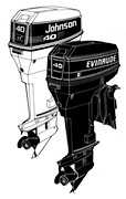 1994 50HP E50TLER Evinrude outboard motor Service Manual
