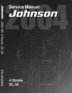 25HP 2004 J25PL4SRS Johnson outboard motor Service Manual